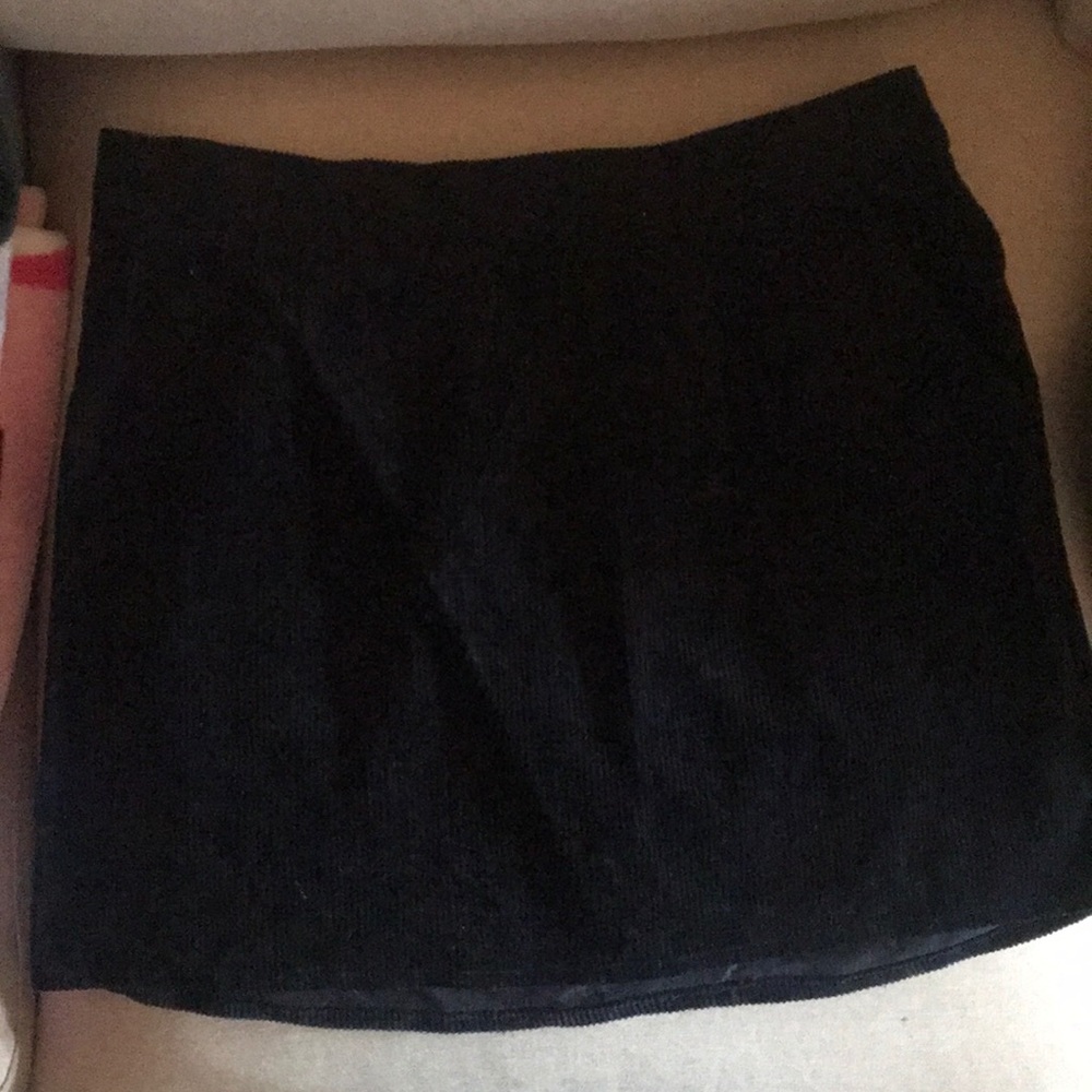 Ribbed Velvet Skirt